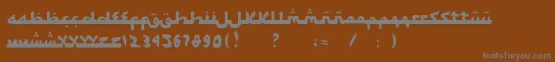 Шрифт SyawalKhidmat – серые шрифты на коричневом фоне