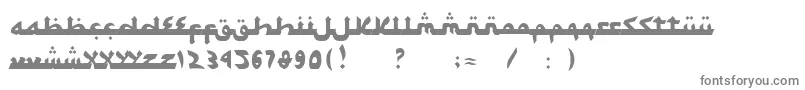 SyawalKhidmat Font – Gray Fonts on White Background