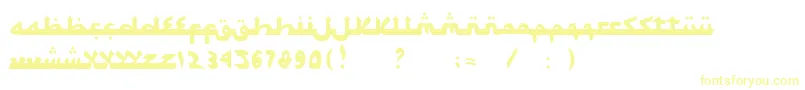Czcionka SyawalKhidmat – żółte czcionki