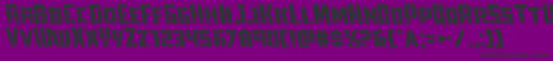 Towerruinsleft Font – Black Fonts on Purple Background