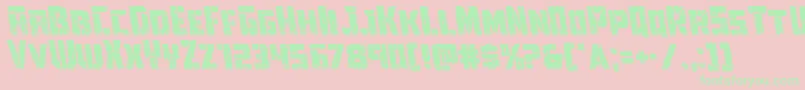 Towerruinsleft Font – Green Fonts on Pink Background