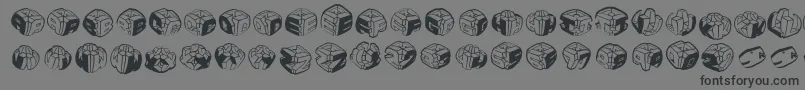 フォントSculpturesmkrl – 黒い文字の灰色の背景