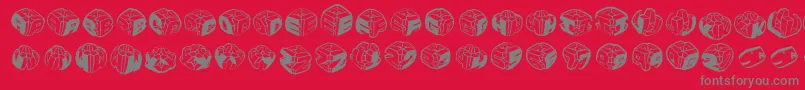 Sculpturesmkrl Font – Gray Fonts on Red Background