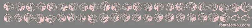 Sculpturesmkrl Font – Pink Fonts on Gray Background