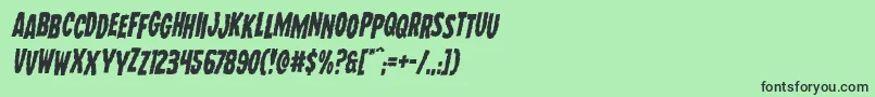 Wolfbrothersstagital Font – Black Fonts on Green Background