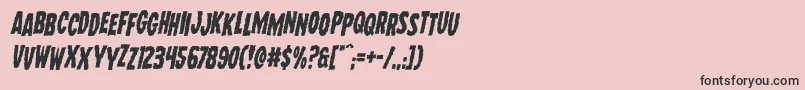 Wolfbrothersstagital Font – Black Fonts on Pink Background