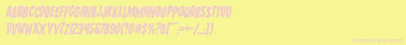 fuente Wolfbrothersstagital – Fuentes Rosadas Sobre Fondo Amarillo