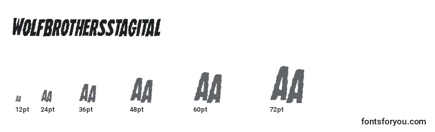 Wolfbrothersstagital Font Sizes