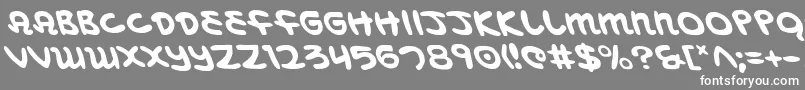 フォントMbeansl – 灰色の背景に白い文字