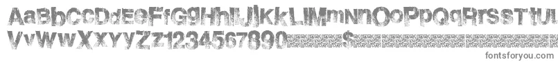 Шрифт Burnside – серые шрифты на белом фоне