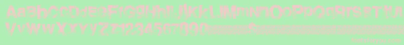 Burnside Font – Pink Fonts on Green Background