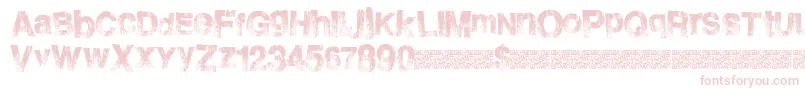 Шрифт Burnside – розовые шрифты на белом фоне
