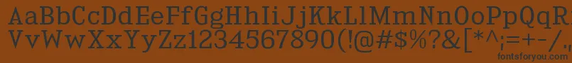 KingsbridgeBk Font – Black Fonts on Brown Background