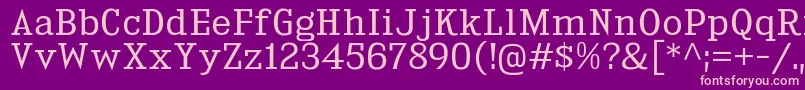 KingsbridgeBk Font – Pink Fonts on Purple Background