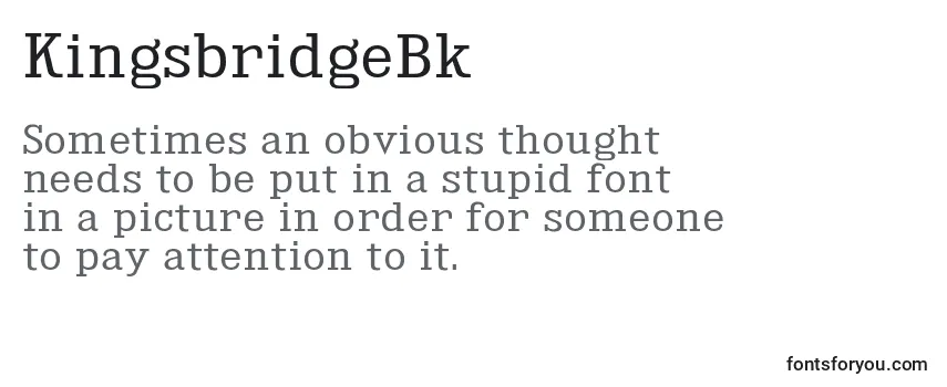 KingsbridgeBk-fontti