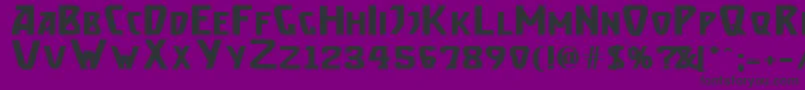 BrassettBold Font – Black Fonts on Purple Background