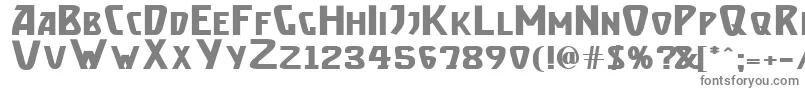 BrassettBold Font – Gray Fonts on White Background
