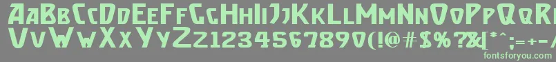 BrassettBold Font – Green Fonts on Gray Background