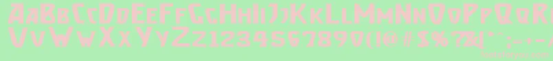 BrassettBold Font – Pink Fonts on Green Background