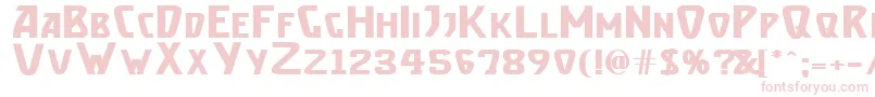 BrassettBold Font – Pink Fonts on White Background
