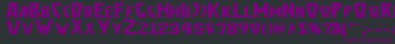 BrassettBold Font – Purple Fonts on Black Background