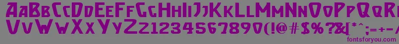 BrassettBold Font – Purple Fonts on Gray Background