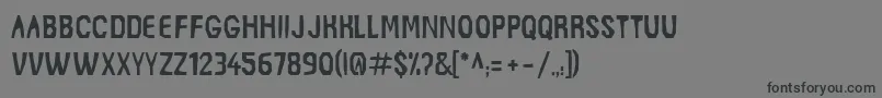 SafariRegular Font – Black Fonts on Gray Background