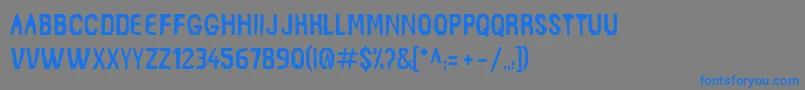 SafariRegular Font – Blue Fonts on Gray Background