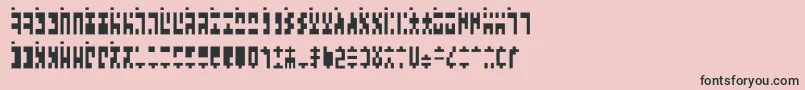 AncientGModern Font – Black Fonts on Pink Background