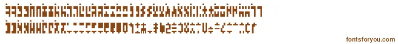 Шрифт AncientGModern – коричневые шрифты на белом фоне