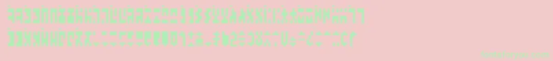AncientGModern Font – Green Fonts on Pink Background