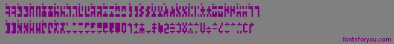 Шрифт AncientGModern – фиолетовые шрифты на сером фоне