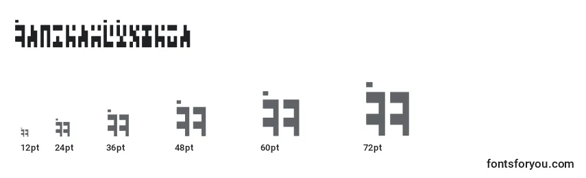 AncientGModern Font Sizes