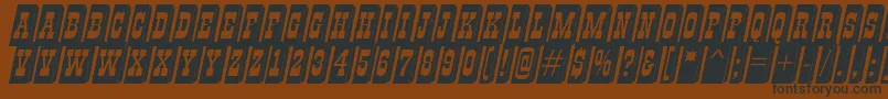 Police Gildiatiulpillar3DNormal – polices noires sur fond brun