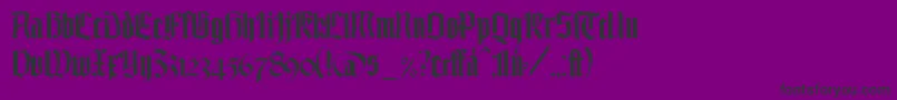 fuente TexturgotischLtDfr – Fuentes Negras Sobre Fondo Morado