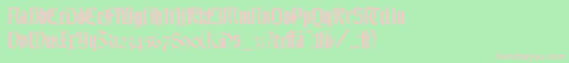 TexturgotischLtDfr Font – Pink Fonts on Green Background