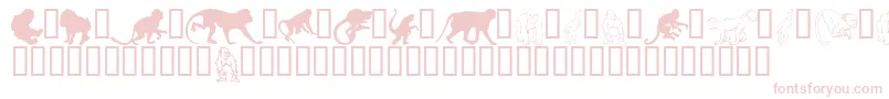 Monkeysdc Font – Pink Fonts on White Background