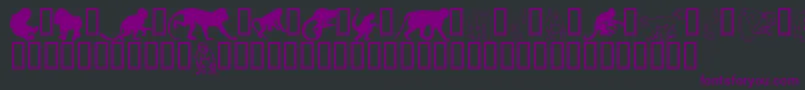 Monkeysdc Font – Purple Fonts on Black Background