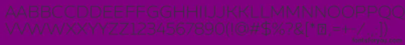 ZingsansrustldemoBase Font – Black Fonts on Purple Background