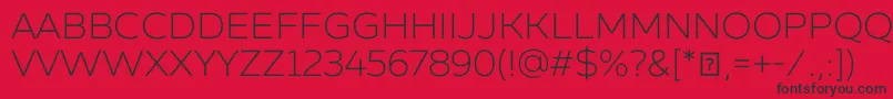 ZingsansrustldemoBase Font – Black Fonts on Red Background