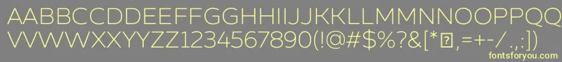 ZingsansrustldemoBase Font – Yellow Fonts on Gray Background