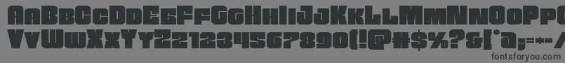 Funkmachineexpand Font – Black Fonts on Gray Background