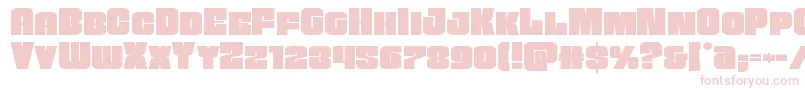 Funkmachineexpand-Schriftart – Rosa Schriften auf weißem Hintergrund