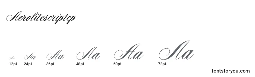 Aerolitescriptcp Font Sizes