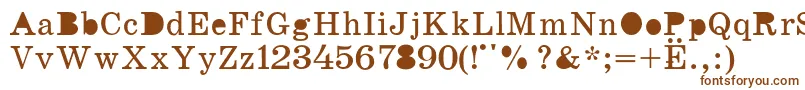 K131 Font – Brown Fonts