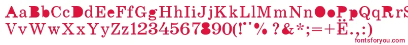 K131 Font – Red Fonts