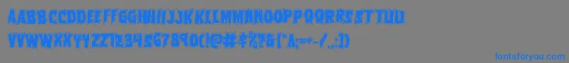 Vorvolakaacad Font – Blue Fonts on Gray Background