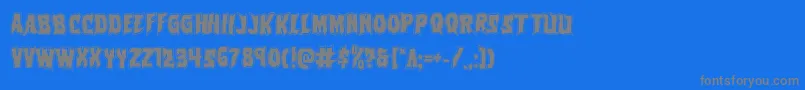 Police Vorvolakaacad – polices grises sur fond bleu