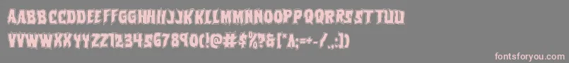Vorvolakaacad Font – Pink Fonts on Gray Background