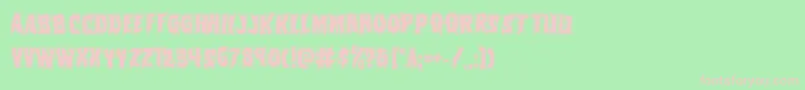 Vorvolakaacad Font – Pink Fonts on Green Background